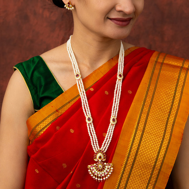 Majestic Pearl Long Kantha