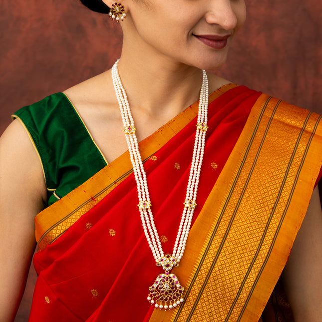 Regal Pearl Long Kantha