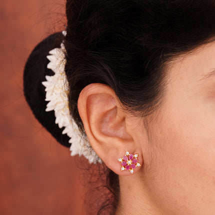 Sparkle Bloom Ear Tops