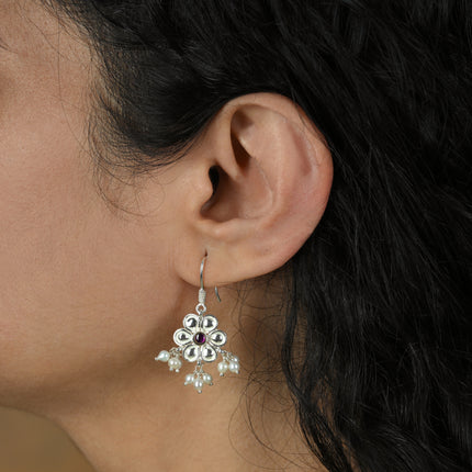 Prajakta (92.5 Silver Dangler Earrings)