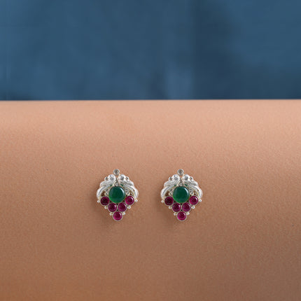 Mormani (92.5 Silver Stud Earrings)