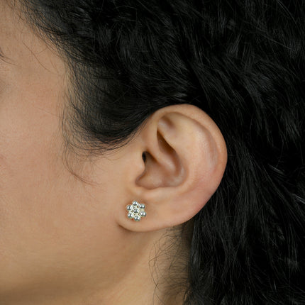 Small Kudi 92.5 Silver Earrings