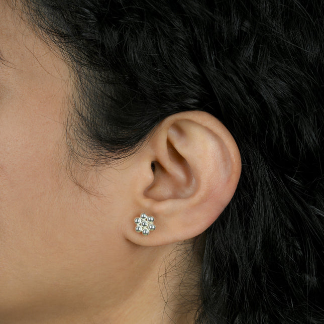 Small Kudi 92.5 Silver Earrings