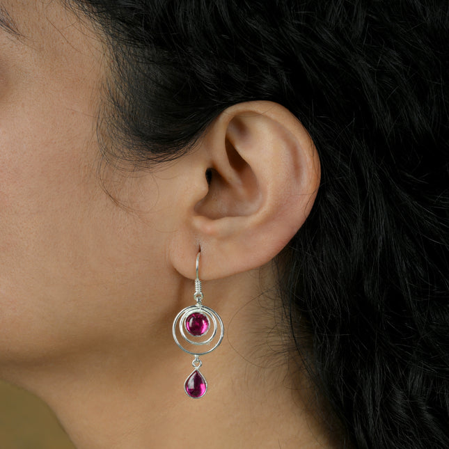 Rajmani ( 92.5 Silver Dangler Earrings)