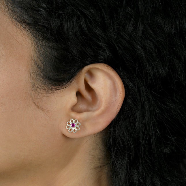 Bakuli  (92.5 Silver Stud Earrings)
