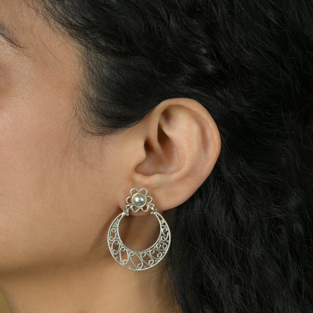 Chand Bali ( 92.5 Silver Earrings)