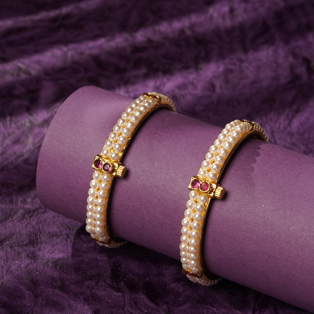 Two Line Moti Bangles