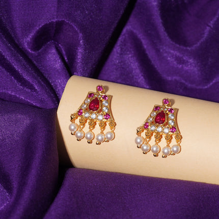 Lustrous Crown Studs Tops