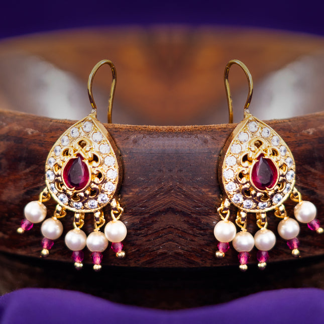 Red & White Pearl Bugadi
