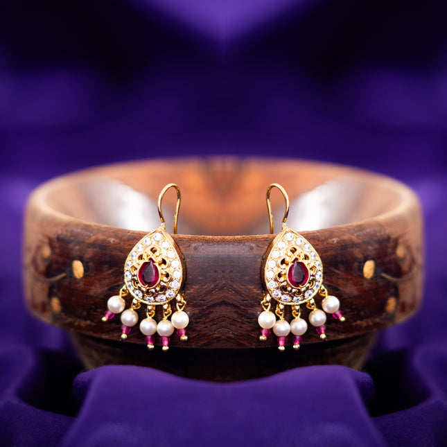 Red & White Pearl Bugadi