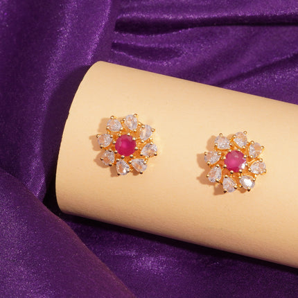 Pink Celeste Studs