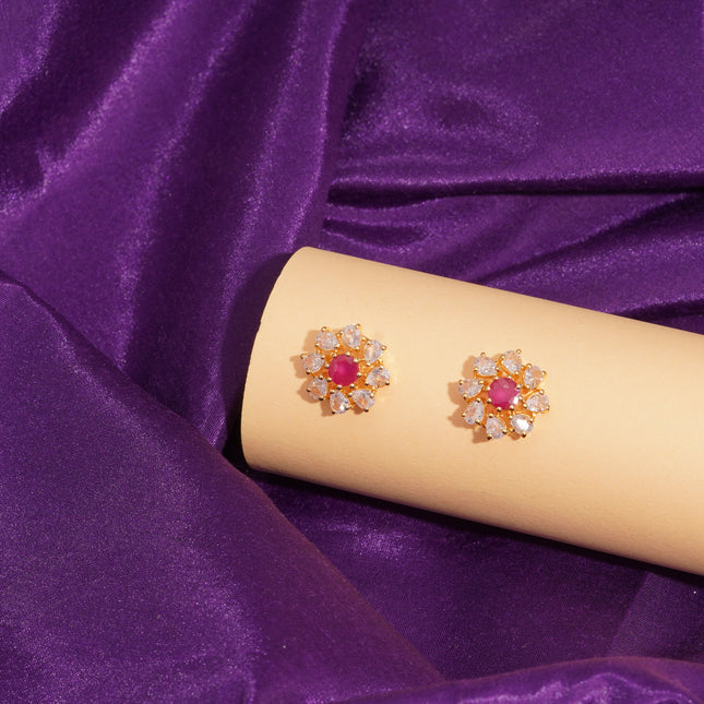 Pink Celeste Studs
