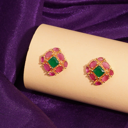 Coral Moti (Pawla Moti) Ear Tops