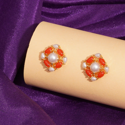 Mehendi Rosé Ear Tops