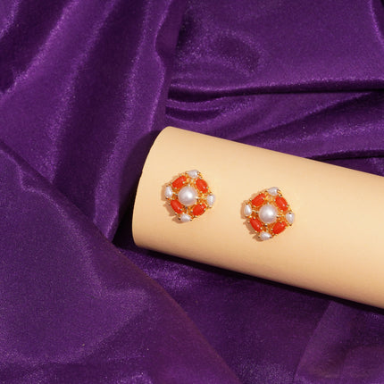 Mehendi Rosé Ear Tops