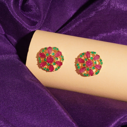 Ruby Garden Studs
