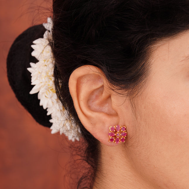 Blush Bloom Studs