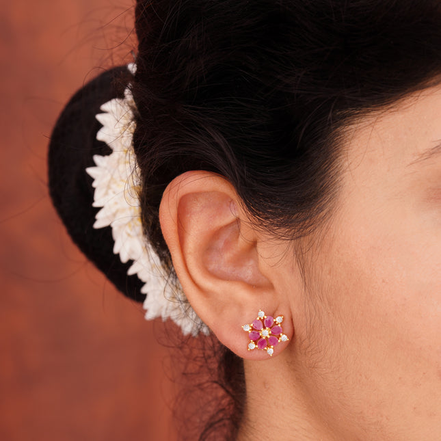 Sparkle Bloom Ear Tops