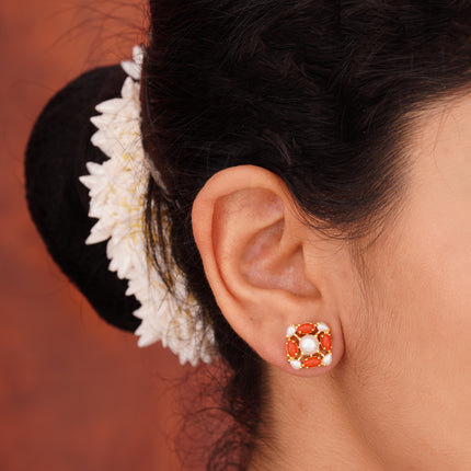 Mehendi Rosé Ear Tops