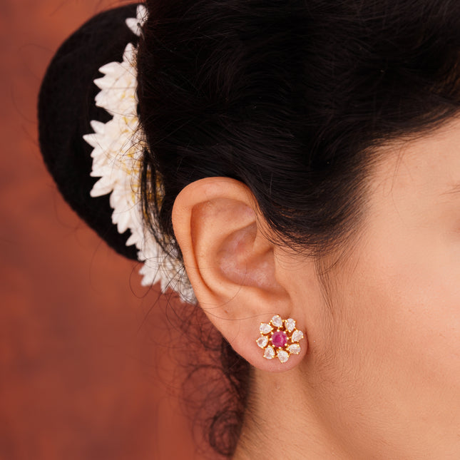 Pink Celeste Studs