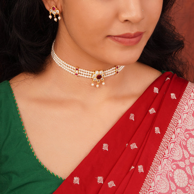 Serenity Glow Pearl Choker